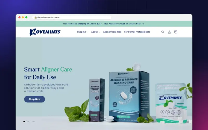 Movemints: Shopify custom cart