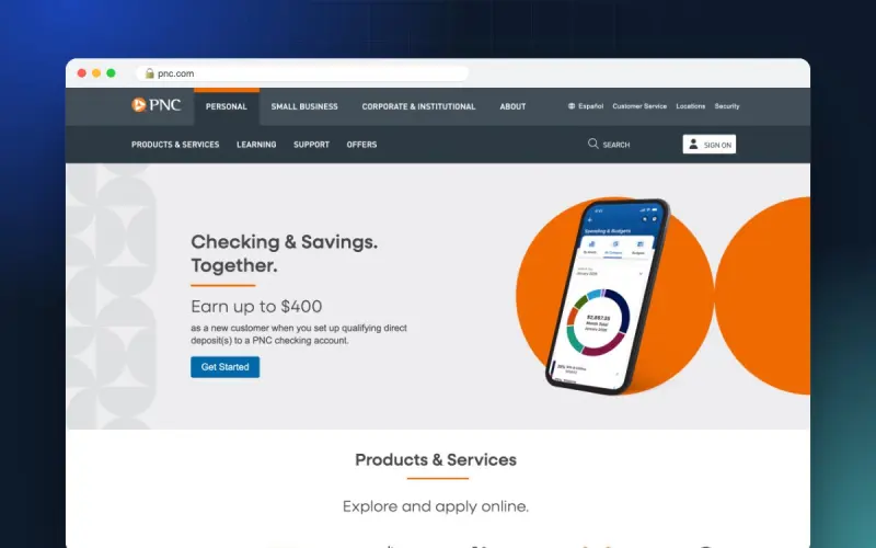 PNC Bank: Mobile app